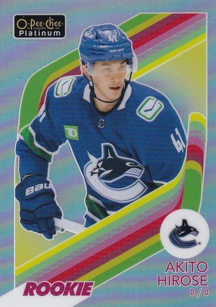 insert RC karta AKITO HIROSE 23-24 OPC Platinum Retro Rookie Rainbow číslo R-99